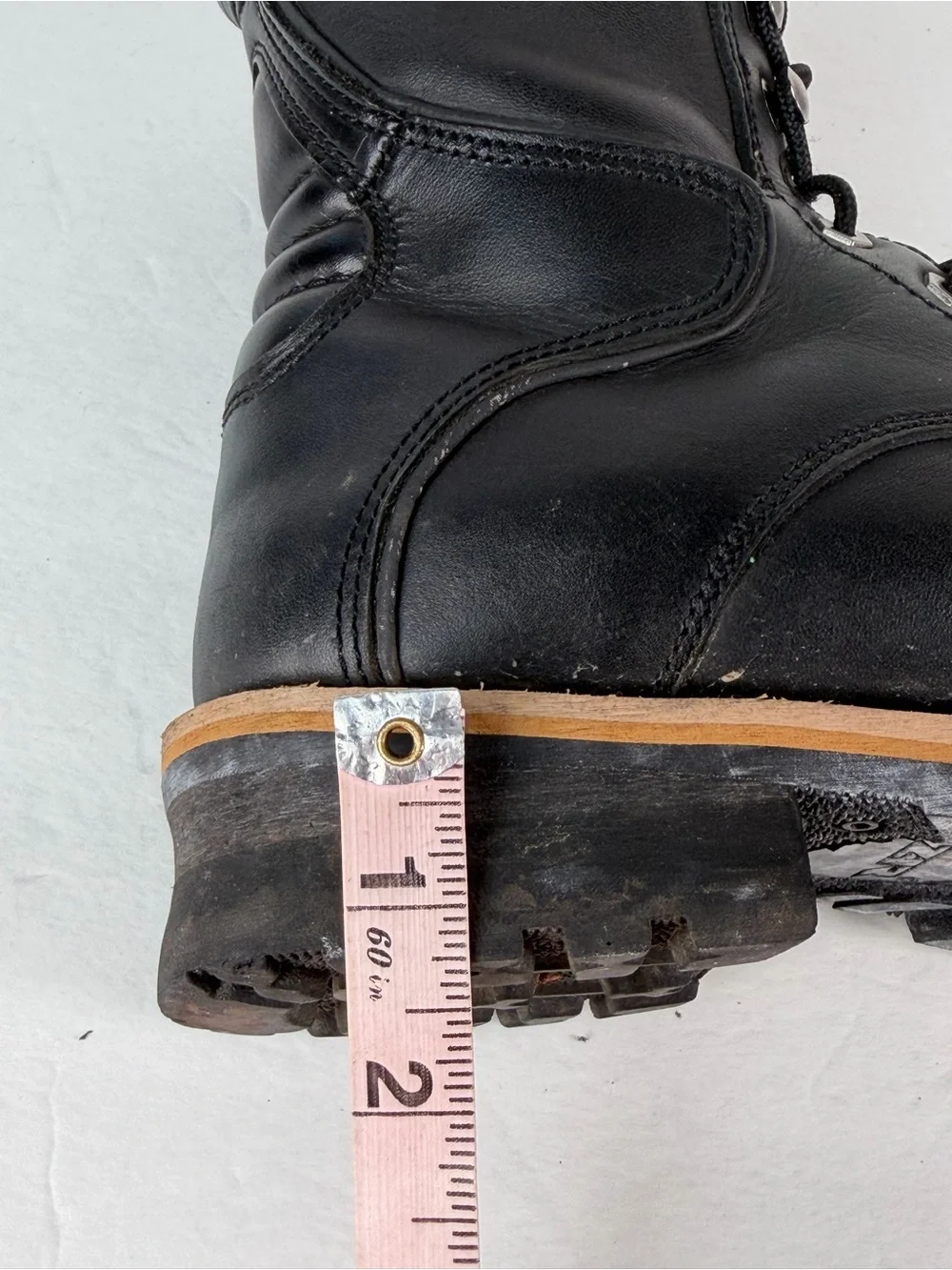 Z1R M4 Men’s Motorcycle Boots Size 8 Black Leather Lace Up Side Zip Biker